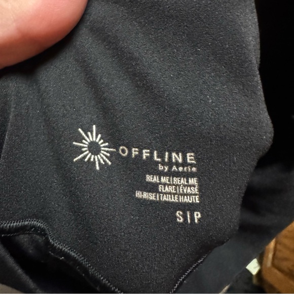 Aerie OFFLINE Black High-Rise Flare Leggings - Picture 6 of 6